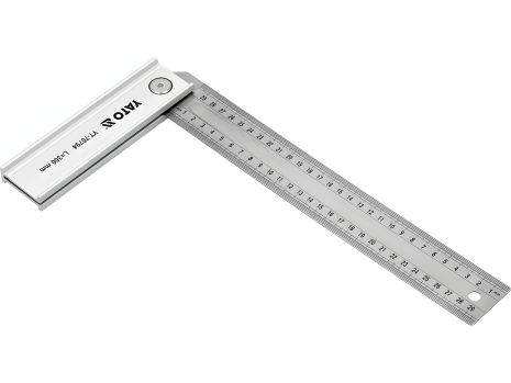 Регульований кутник 90°-45°-135° l=300 мм зі стопкою l=160 мм [60] Yato YT-70794
