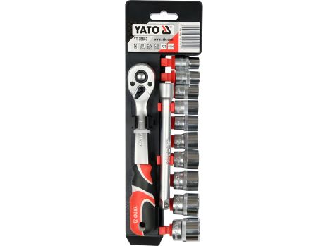 Набор торцевых головок с трещаткой, 12 шт [5/10] Yato YT-38683