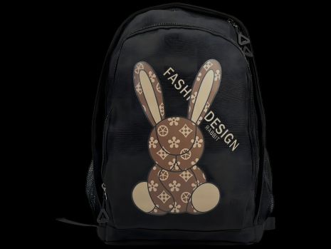 Шкільний рюкзак для дівчинки на два відділення, Чорний Шкільний рюкзак для дівчинки на два відділення, Чорний