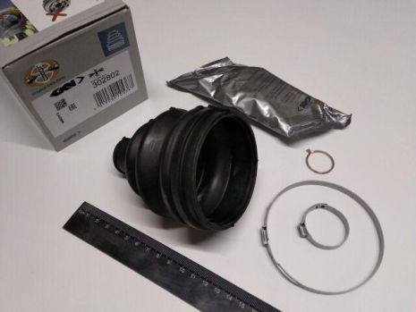 Пыльник ШРУСа Astra/Vectra наружный, GKN (302802) (пыльник+смазка+хомуты+гайка) (90444342)