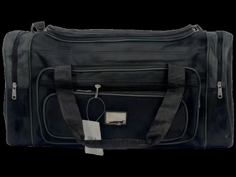 Дорожня сумка Wallaby з шістьма відділеннями 1041-2 чорна з сірим
