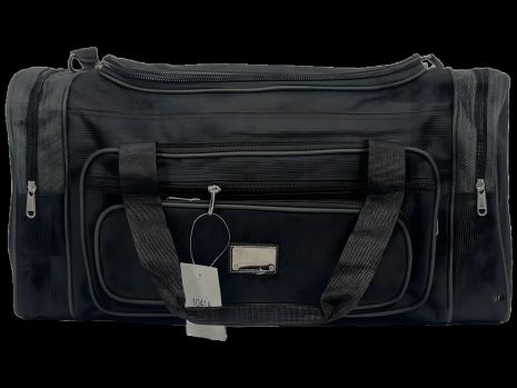 Дорожная сумка Wallaby на шесть отделений 1041-2 черная с серым