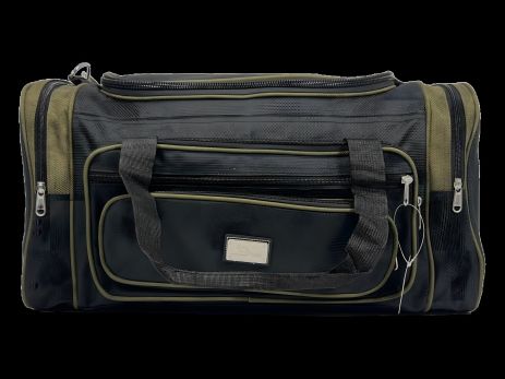 Чорна дорожня сумка Wallaby на шість відділень 1041-3 з зеленим Чорна дорожня сумка Wallaby на шість відділень 1041-3 з зеленим