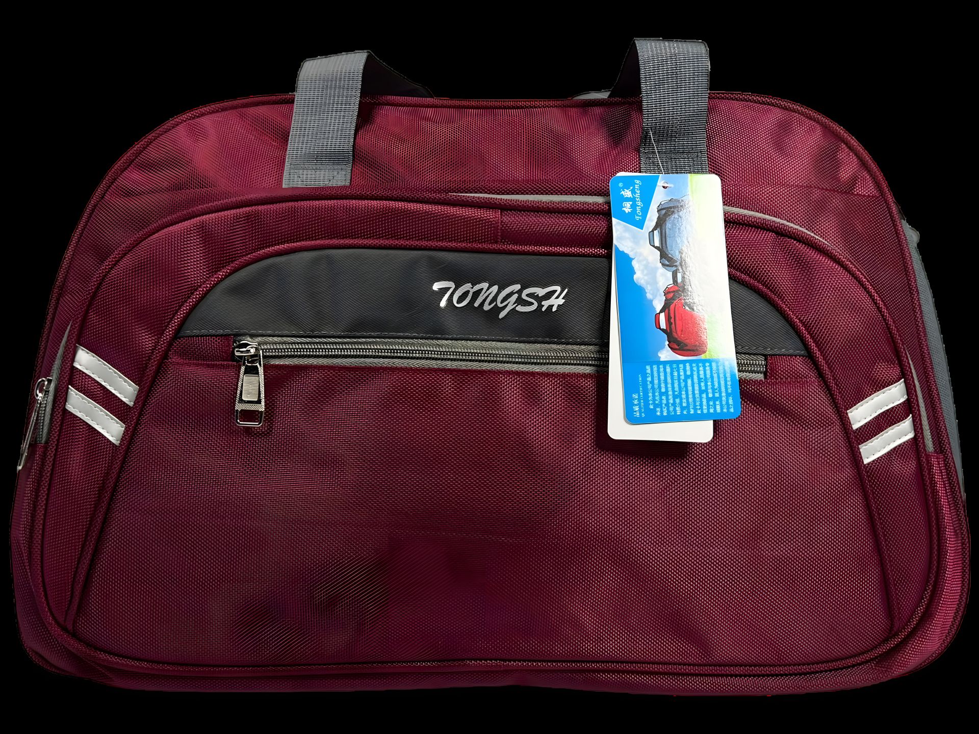 Красная дорожная сумка TONGSHENG с тремя отделениями TS 889-1 Красная дорожная сумка TONGSHENG с тремя отделениями TS 889-1