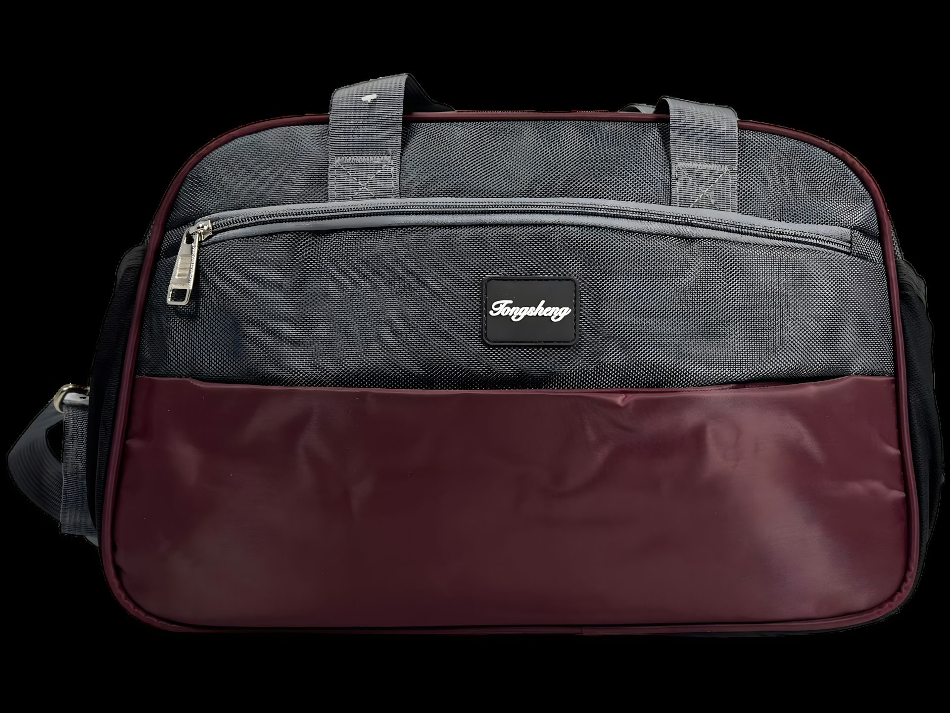 Дорожная сумка с двумя отделениями, 22 л, бордовая Дорожная сумка с двумя отделениями, 22 л, бордовая