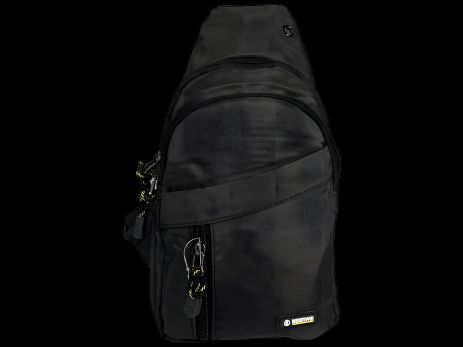 Функціональна сумка-слінг на чотири відділення, об'єм 4 л, чорного кольору