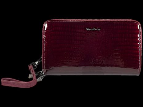Гаманець жіночий шкіряний з застібкою на блискавці, колір бургунді Гаманець жіночий шкіряний з застібкою на блискавці, колір бургунді