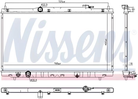 Охолодження двигуна радіатор HONDA ACCORD, NISSENS (681375) Охолодження двигуна радіатор HONDA ACCORD, NISSENS (681375)