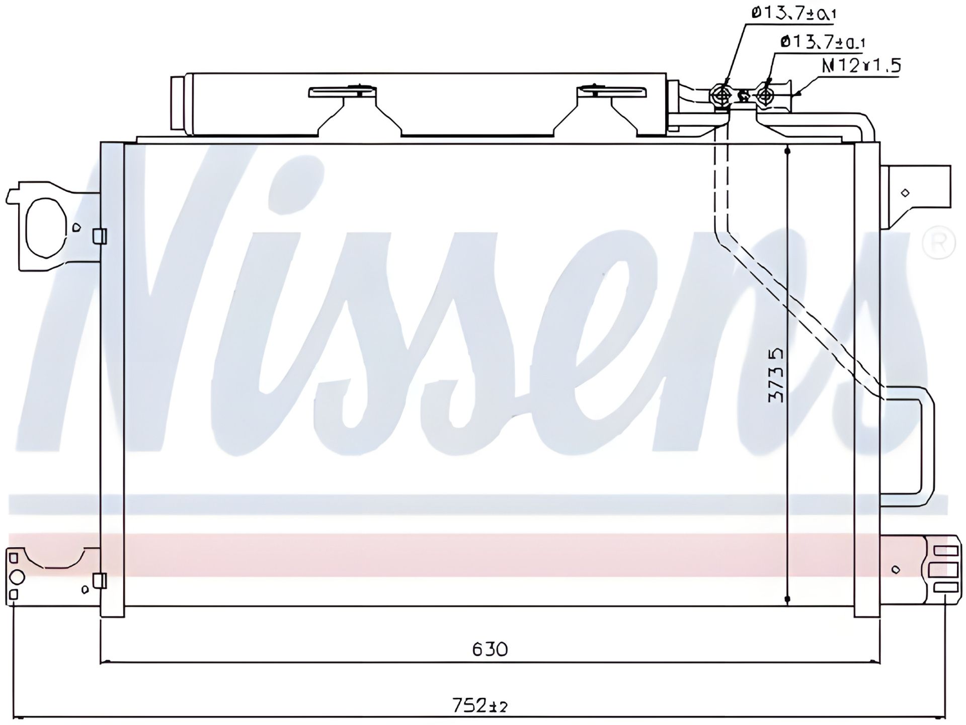Радіатор-конденсор кондиціонера для MERCEDES-BENZ CLK, NISSENS (94794) Радіатор-конденсор кондиціонера для MERCEDES-BENZ CLK, NISSENS (94794)