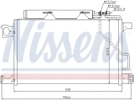 Радіатор-конденсор кондиціонера для MERCEDES-BENZ CLK, NISSENS (94794) Радіатор-конденсор кондиціонера для MERCEDES-BENZ CLK, NISSENS (94794)
