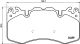 Комплект дисковых тормозных колодок для LAND ROVER, BREMBO (P44023)
