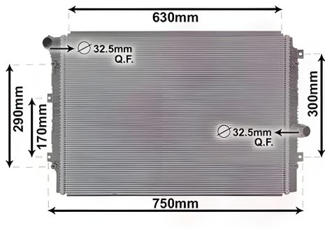 Охолодження двигуна радіатор VW CADDY, SKODA YETI, Van Wezel (58012713)