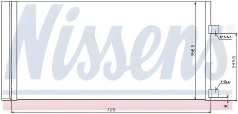 Конденсор радіатор кондиціонера RENAULT LATITUDE, NISSENS (940034)