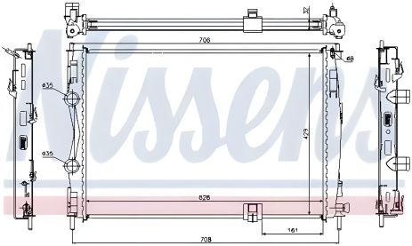 Двигуна охолодження радіатор NISSAN QASHQAI, NISSENS (67361) Двигуна охолодження радіатор NISSAN QASHQAI, NISSENS (67361)