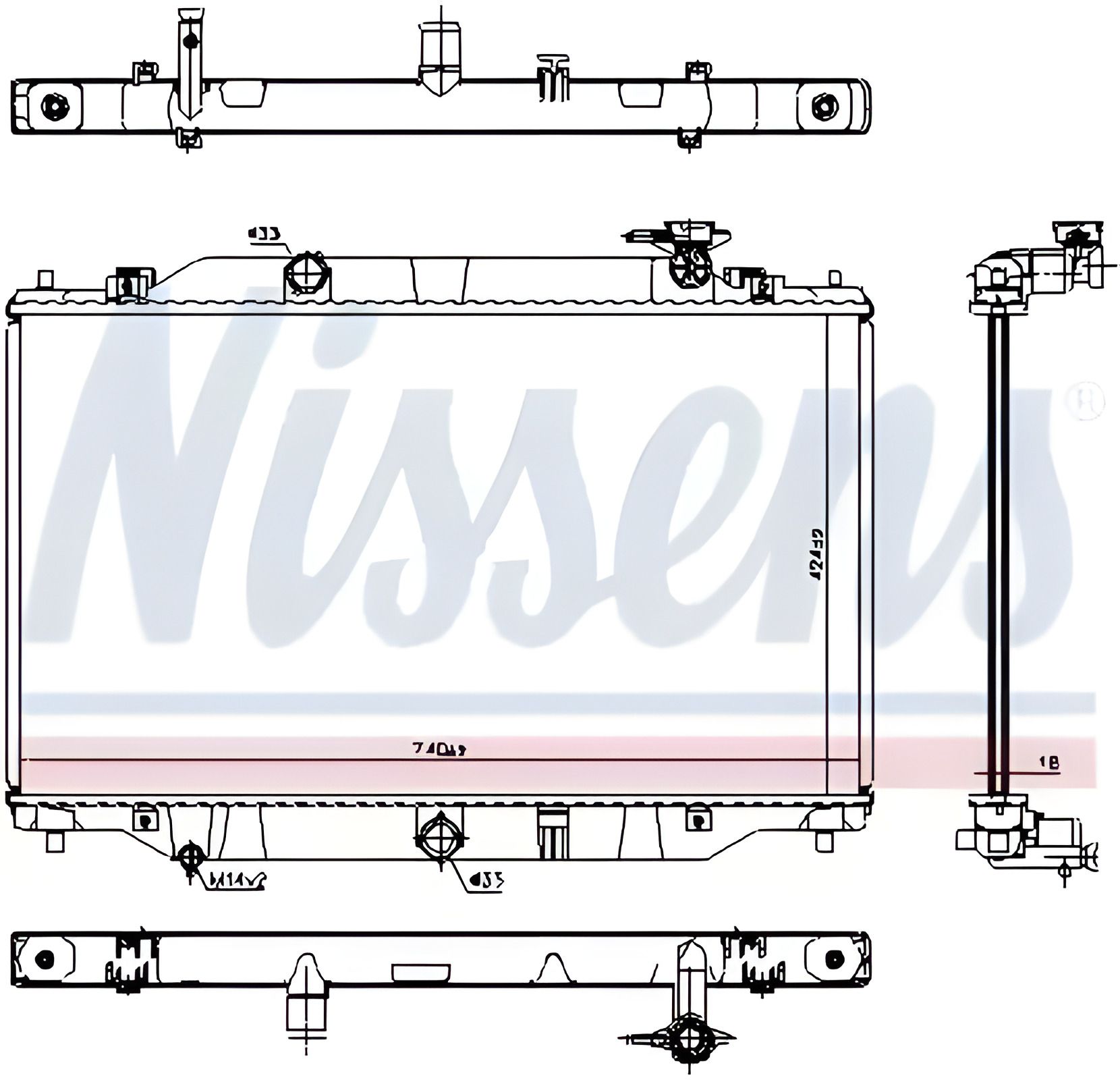 Охолодження двигуна радіатор MAZDA CX-5, NISSENS (606698) Охолодження двигуна радіатор MAZDA CX-5, NISSENS (606698)