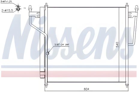 Конденсорный радиатор для кондиционера INFINITI QX56, NISSAN TITAN, NISSENS (940503) Конденсорный радиатор для кондиционера INFINITI QX56, NISSAN TITAN, NISSENS (940503)