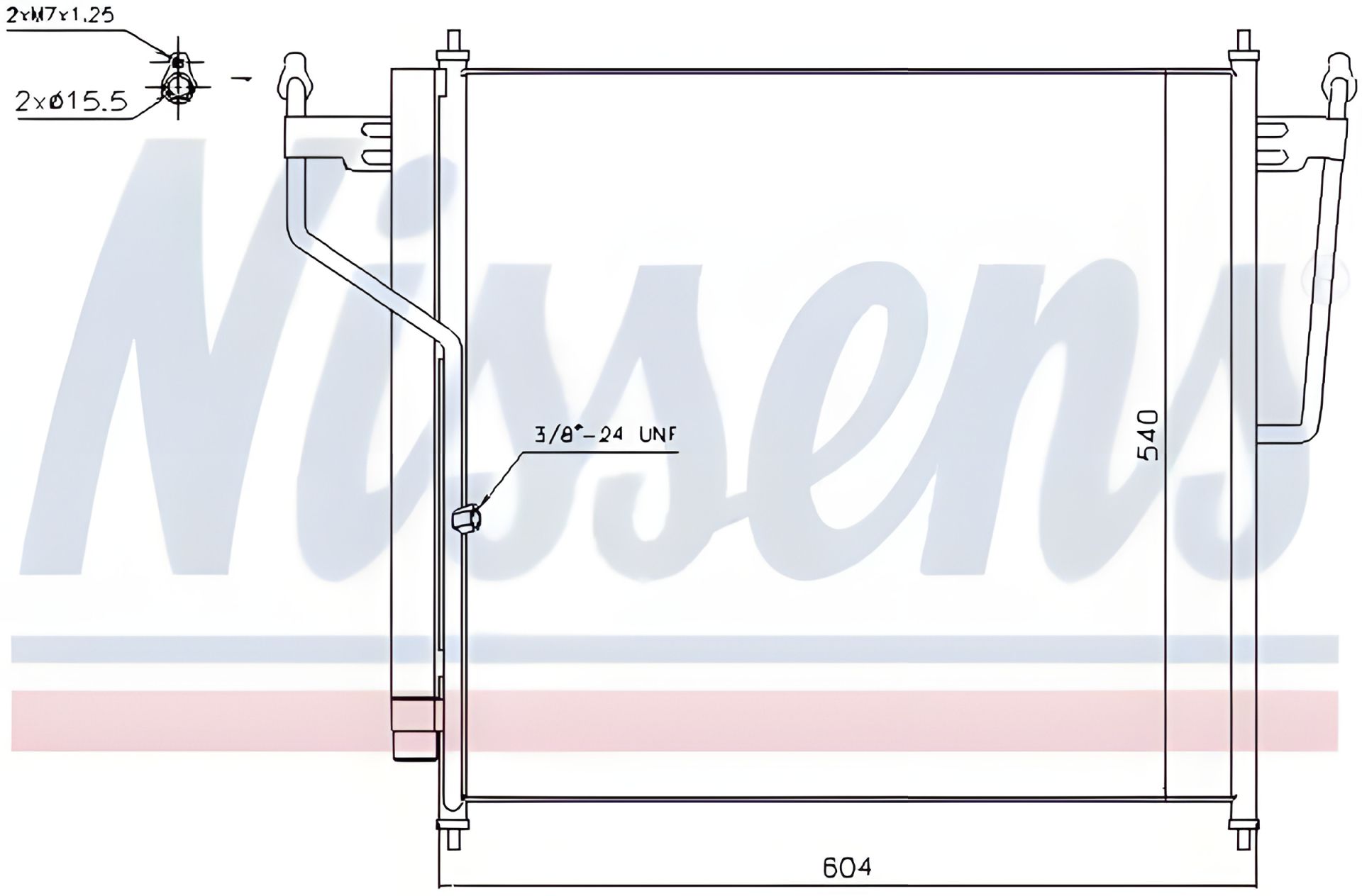 Радіатор-конденсор для кондиціонера INFINITI QX56, NISSEN TITAN, NISSENS (940503) Радіатор-конденсор для кондиціонера INFINITI QX56, NISSEN TITAN, NISSENS (940503)