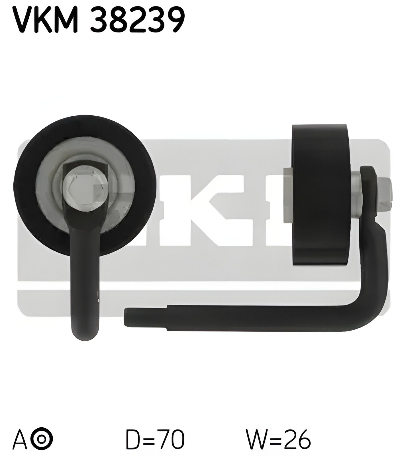 Ролик натяжителя поликлинового ремня BMW X5, SKF (VKM38239) Ролик натяжителя поликлинового ремня BMW X5, SKF (VKM38239)