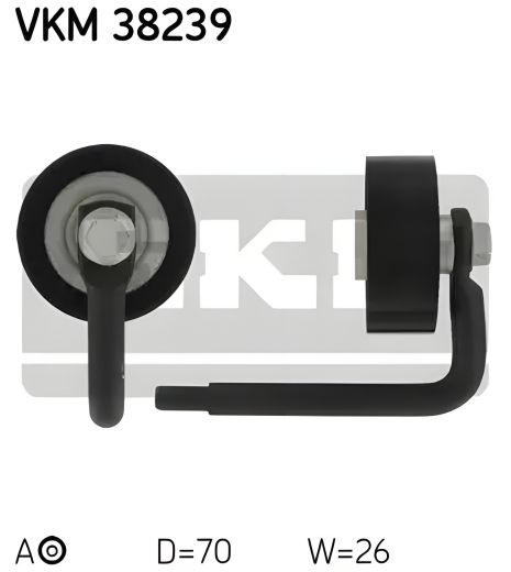 Натяжний ролик поліклінового ременя BMW X5, SKF (VKM38239)