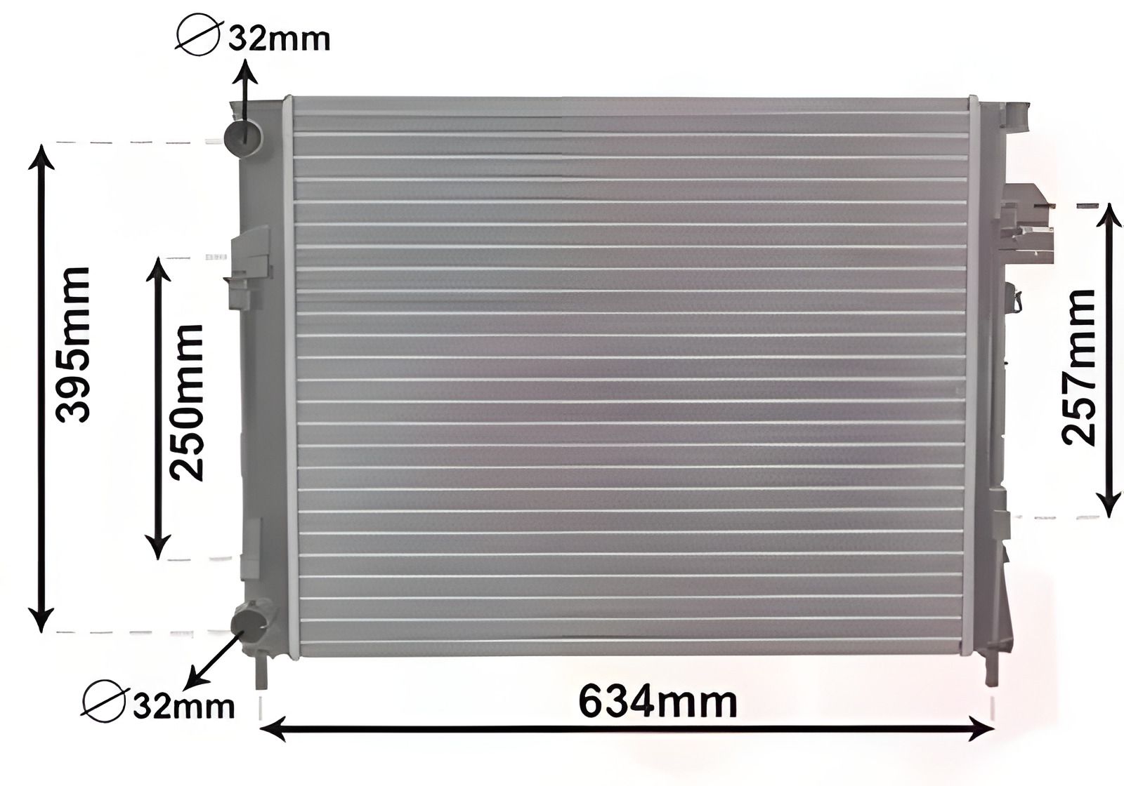 Радіатор охолодження двигуна NISSAN PRIMASTAR, OPEL VIVARO, Van Wezel (43012303) Радіатор охолодження двигуна NISSAN PRIMASTAR, OPEL VIVARO, Van Wezel (43012303)