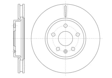 Диск тормозной CHEVROLET MALIBU, SAAB 9-5, REMSA (6128610)