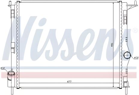 Охолодження двигуна радіатор LADA LARGUS, RENAULT LOGAN, NISSENS (637609) Охолодження двигуна радіатор LADA LARGUS, RENAULT LOGAN, NISSENS (637609)
