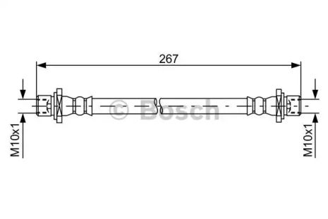 Шланг тормозной SUBARU LEGACY, BOSCH (1987481584)