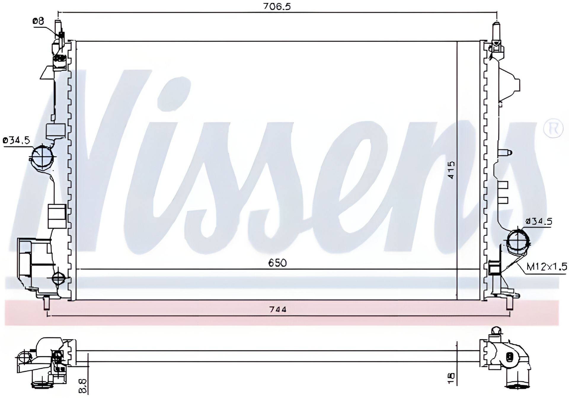 Π Π°Π΄ΠΈΠ°ΡΠΎΡ Π΄Π»Ρ Π΄Π²ΠΈΠ³Π°ΡΠ΅Π»Ρ VAUXHALL VECTRA, OPEL VECTRA, NISSENS (630789) Π Π°Π΄ΠΈΠ°ΡΠΎΡ Π΄Π»Ρ Π΄Π²ΠΈΠ³Π°ΡΠ΅Π»Ρ VAUXHALL VECTRA, OPEL VECTRA, NISSENS (630789)