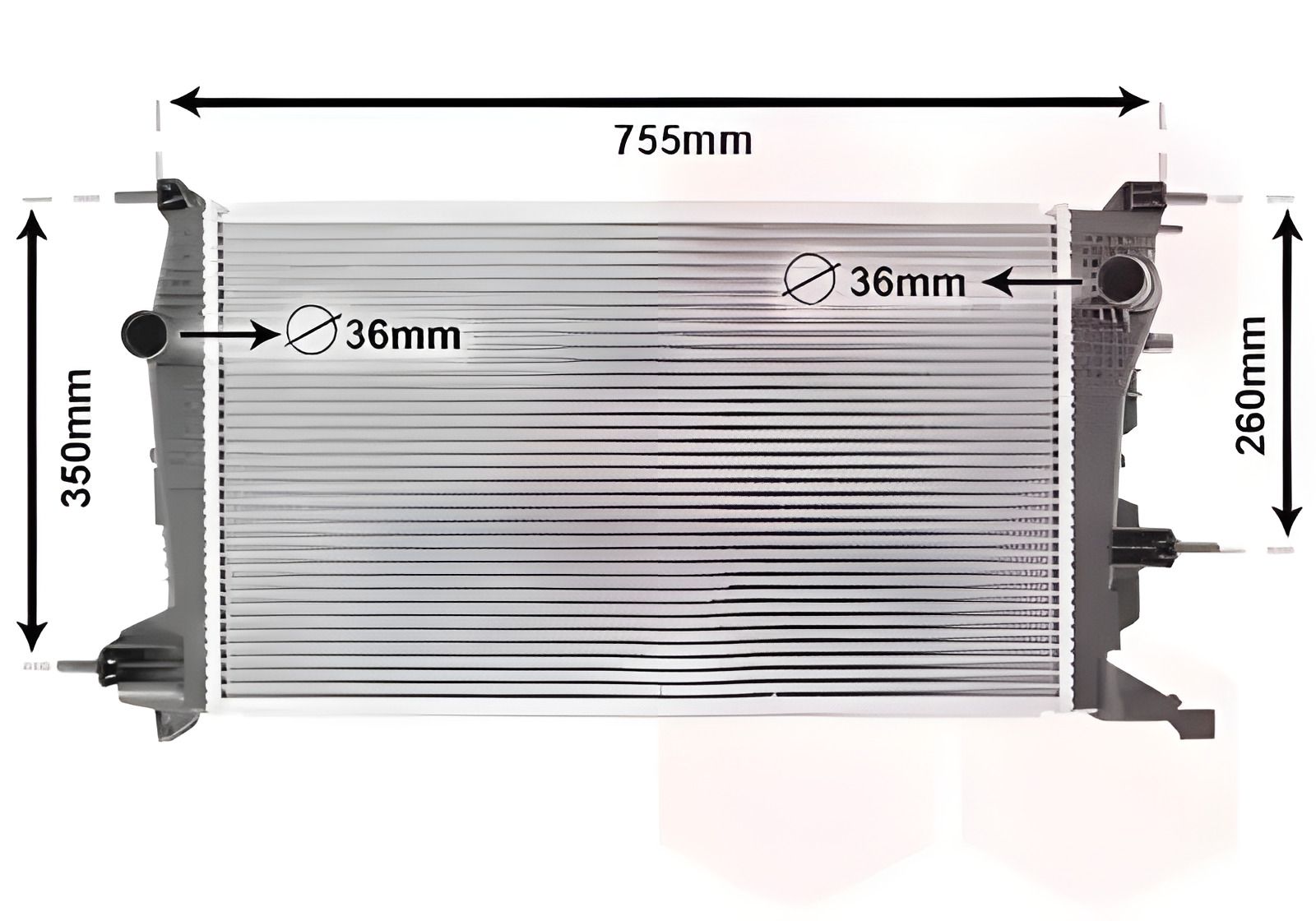Радиатор двигателя RENAULT MEGANE, Van Wezel (43002410) Радиатор двигателя RENAULT MEGANE, Van Wezel (43002410)