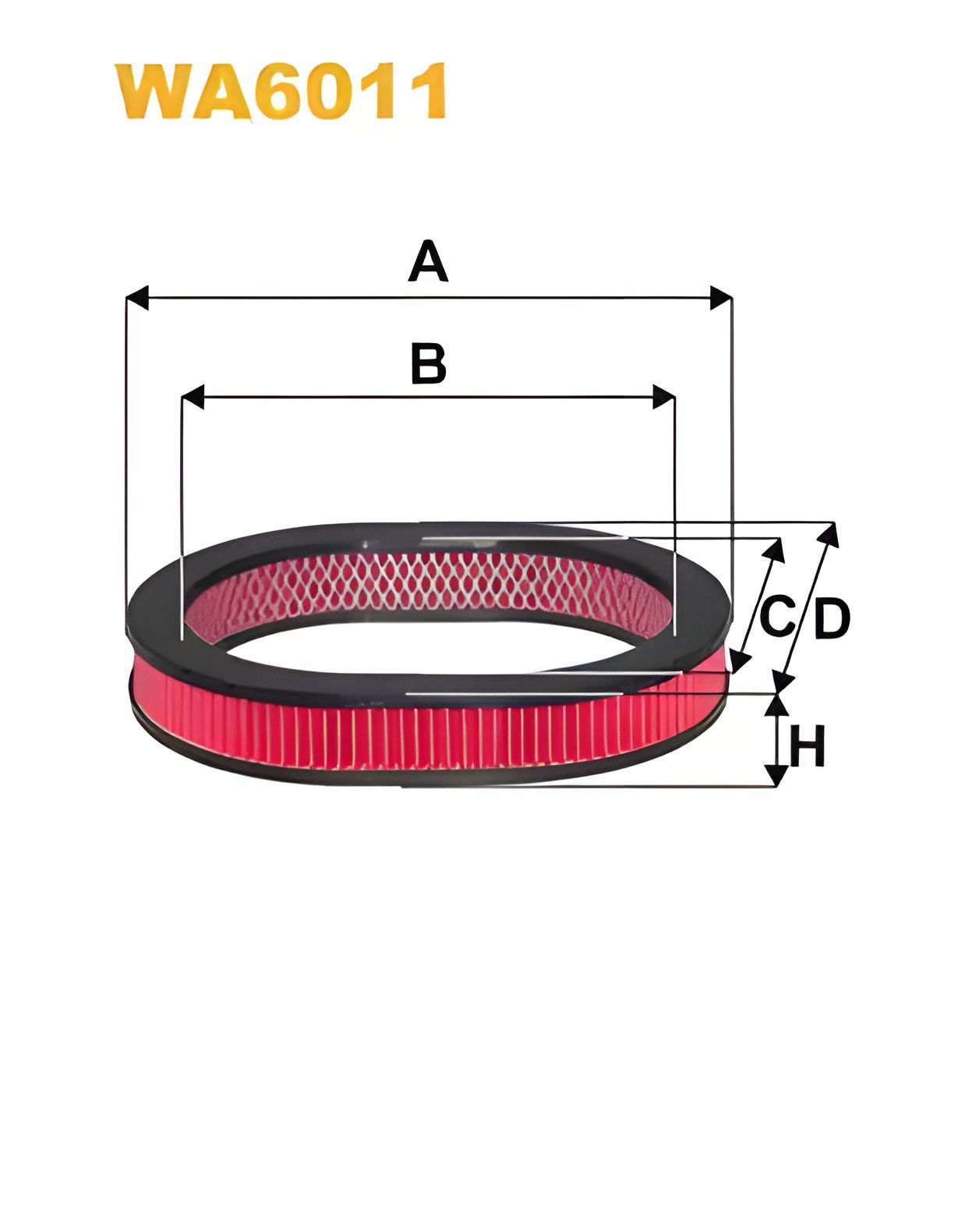 Воздушный фильтр для HONDA CIVIC, от WIX FILTERS (WA6011) Воздушный фильтр для HONDA CIVIC, от WIX FILTERS (WA6011)