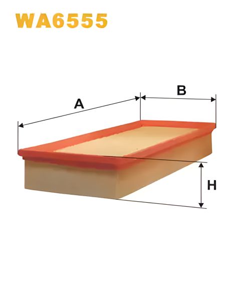 Повітряний фільтр MERCEDES-BENZ S-CLASS, WIXFILTRON (WA6555)