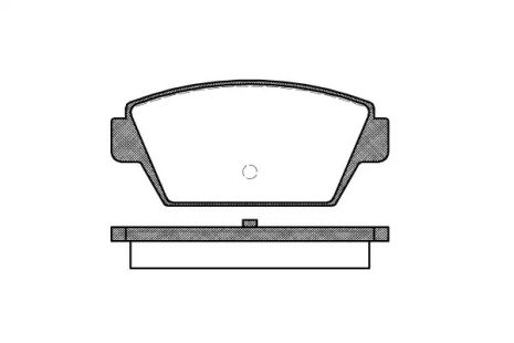 Комплект тормозных колодок, дисковый тормоз MITSUBISHI GALANT, REMSA (021500)