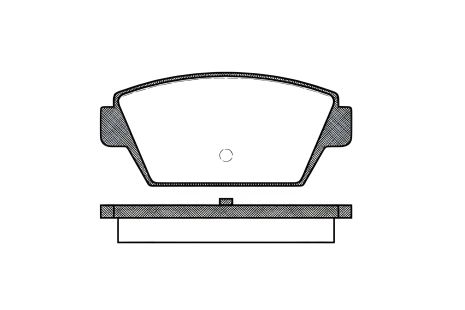 Тормозные колодки MITSUBISHI GALANT, дисковые REMSA (021500)