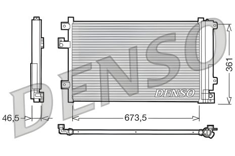 Радіатор-конденсор кондиціонера FIAT MULTIPLA, DENSO (DCN09084) Радіатор-конденсор кондиціонера FIAT MULTIPLA, DENSO (DCN09084)