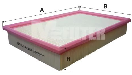 Повітряний фільтр FIAT CROMA, LANCIA KAPPA, M-FILTER (K187)
