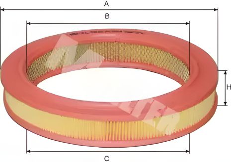 FORD FIESTA M-FILTER повітряний фільтр, (A384)