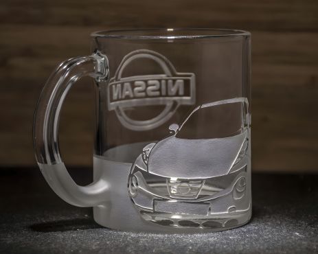 Чашка для чая и кофе с гравировкой автомобиля и логотипом Nissan Juke