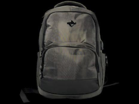 Рюкзак міський, 15 л, сірий, 3 основних відділення, органайзер, бокові кишені