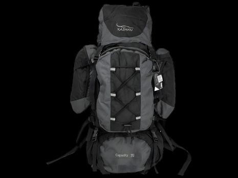 Рюкзак туристический анатомический, 80 л, черный с серым Рюкзак туристический анатомический, 80 л, черный с серым