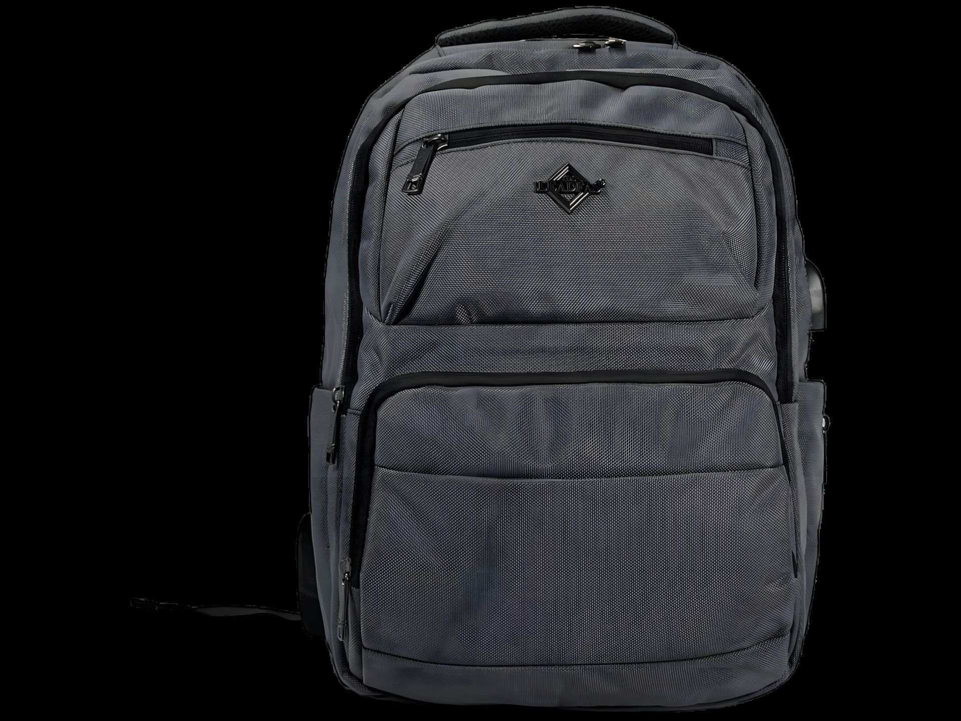 Сірий міський рюкзак, 20 л, 4 основних відділення, бокові кишені Сірий міський рюкзак, 20 л, 4 основних відділення, бокові кишені