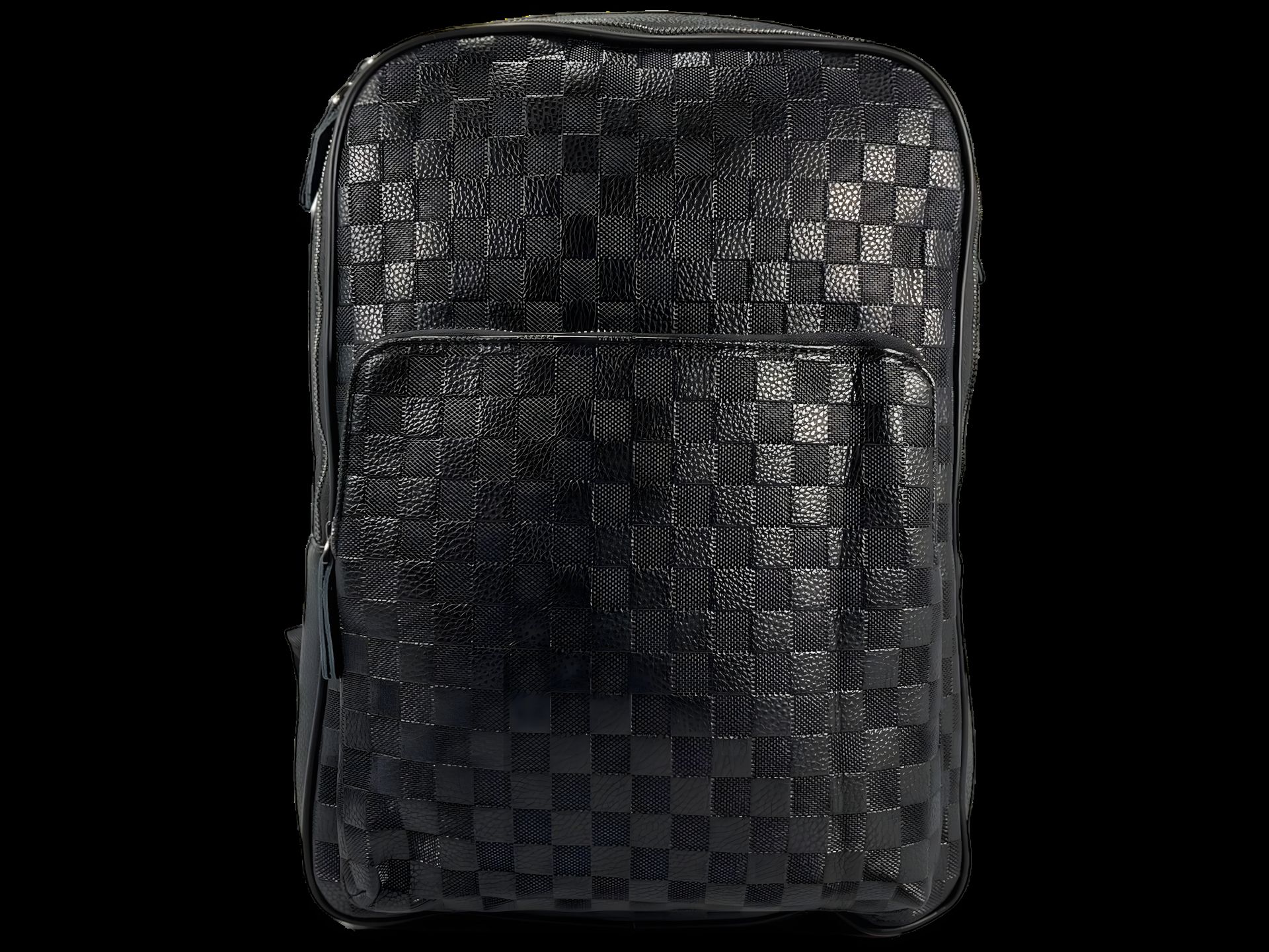 Городской рюкзак на три секции, экокожа, прочный, крепление к чемодану Городской рюкзак на три секции, экокожа, прочный, крепление к чемодану