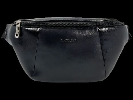 Сумка-бананка стильна, жіноча з екошкіри на два відділення