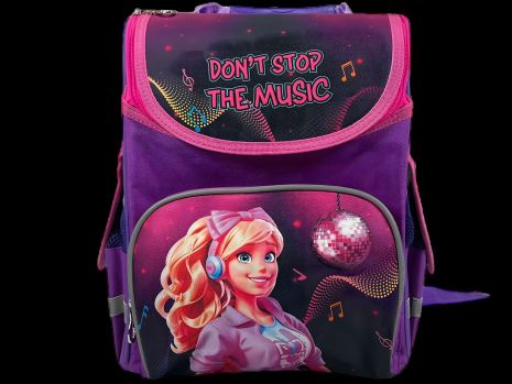 Шкільний рюкзак з ортопедичною спинкою на два відділення з принтом Barbie