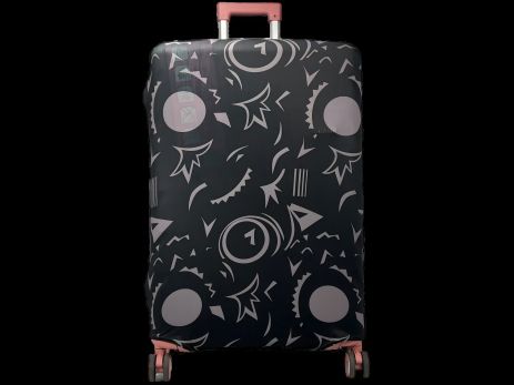 Фиксирующий чехол на чемодан Aoleisi с фастексом (размер 28-10) черный Фиксирующий чехол на чемодан Aoleisi с фастексом (размер 28-10) черный