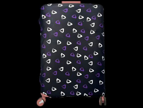 Чехол для чемодана Aoleisi с фастексом для лучшей фиксации, черный, на чемодан 28-9