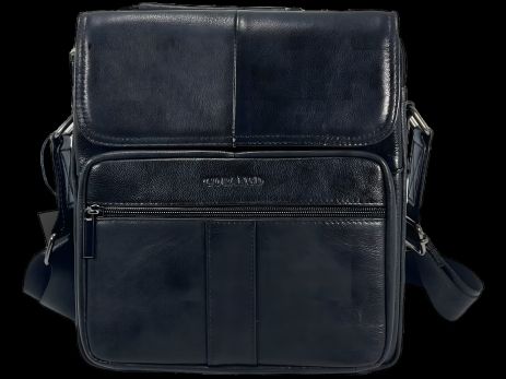 Элегантная черная кожаная сумка через плечо Элегантная черная кожаная сумка через плечо