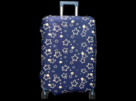 Чехол для дорожного чемодана Aoleisi с фастексом для стабильной фиксации 24-8 синий