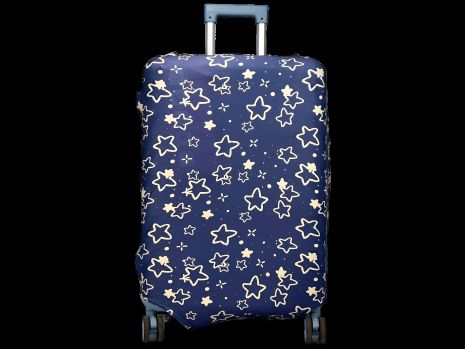 Чехол для дорожного чемодана Aoleisi с фастексом для стабильной фиксации 24-8 синий