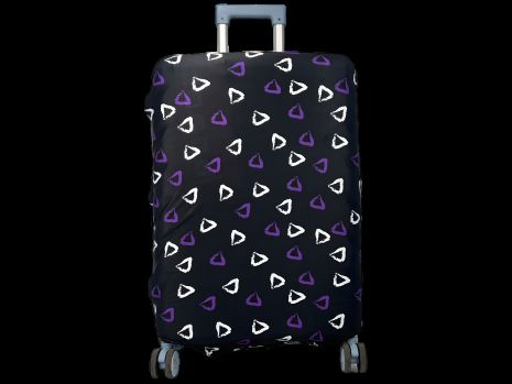 Чехол для чемодана Aoleisi с фастексом для фиксации, черный, 24-5