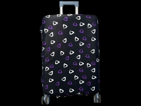 Чехол для чемодана Aoleisi с фастексом для фиксации, черный, 24-5 Чехол для чемодана Aoleisi с фастексом для фиксации, черный, 24-5